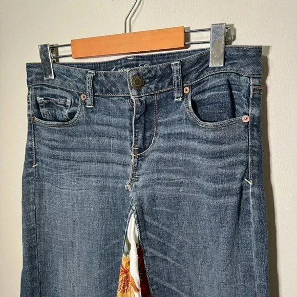 Vintage Y2K denim reworked patchwork denim maxi skirt 4/6 - Picture 6 of 6